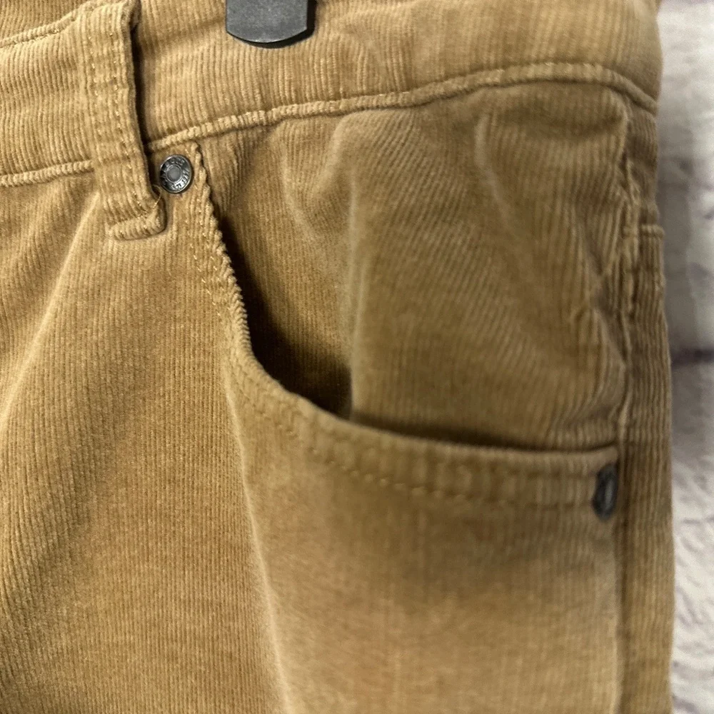 Talbots Womens 8 Corduroy Pants High Waist Straight Leg Brown Tan Khaki - Picture 4 of 10